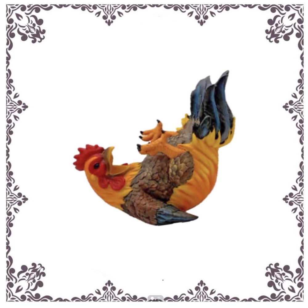 🆕🏬AUCTION PRICE👩🏻‍⚖️ Happy Rooster Wine Holder